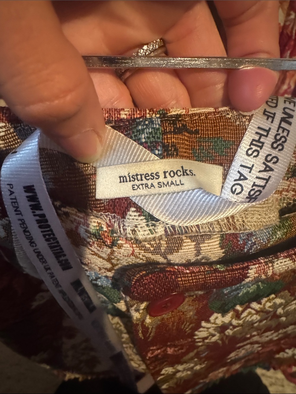 15. Mistress Rocks • NWT Tapestry Skirt W13” - Picture 5 of 5